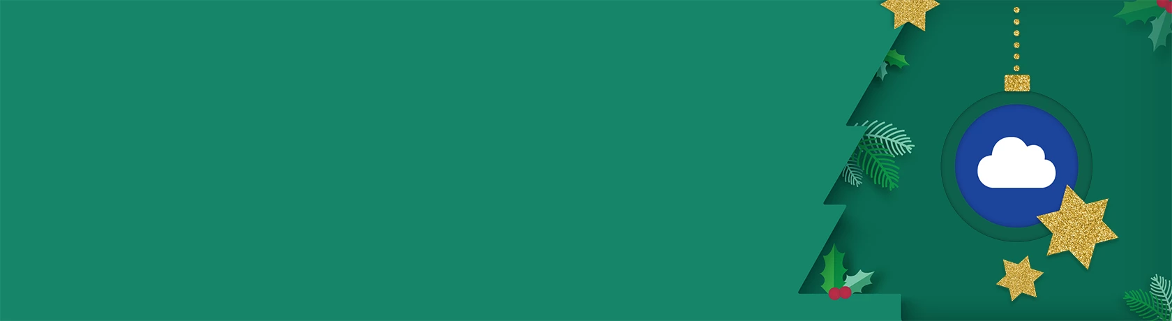 Cloud Logo; Weihnachten